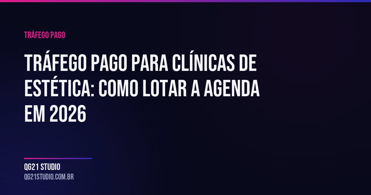 Como usar tráfego pago para clínicas de estética, salões e spas — campanhas que
